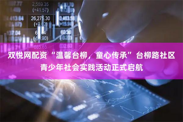 双悦网配资 “温馨台柳，童心传承” 台柳路社区青少年社会实践活动正式启航